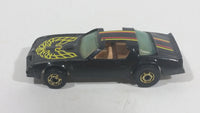 Rare Vintage 1982 Hot Wheels Hot Ones Hot Bird Black Yellow Die Cast Toy Car Vehicle - Gold Wheels