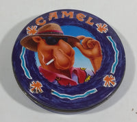 1994 Camel Joe's Smoke Cigarettes Round Set of 4 Coasters in Tin Container - Tobacciana Collectible