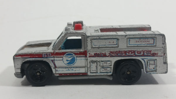 2008 Hot Wheels Rescue Rods Rescue Ranger Truck Silver Grey Die Cast Toy Car Vehicle - Treasure Valley Antiques & Collectibles