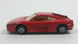 1995 Hot Wheels Ferrari 348 TB Red Die Cast Toy Super Car Vehicle with Corgi Type 1 Wheels - Treasure Valley Antiques & Collectibles