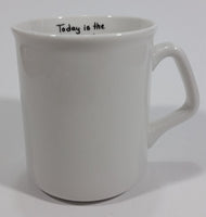 David Brown Model 25 Tractor "Today is the tomorrow you worried about Yesterday!" White Ceramic Coffee Mug Farming Collectible - Treasure Valley Antiques & Collectibles