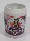 Rare 1996 NHL Ice Hockey Stanley Cup Championship Colorado Avalanche White Ceramic Beer Stein Mug Sports Collectible