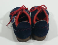 Very Rare Vintage 1970s Zero Gravity Pepsi Cola Soda Pop Toddler Baby Kid's Dark Blue Suede Shoes Collectible