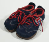 Very Rare Vintage 1970s Zero Gravity Pepsi Cola Soda Pop Toddler Baby Kid's Dark Blue Suede Shoes Collectible