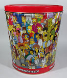 2003 The Simpsons Limited Edition Doritos Nacho Chips Large Round Tin Metal Canister Television Cartoon Collectible