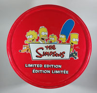 2003 The Simpsons Limited Edition Doritos Nacho Chips Large Round Tin Metal Canister Television Cartoon Collectible