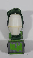 Vintage Yatming Cement Mixer Truck Dark Green Lime Green White Die Cast Toy Car Vehicle