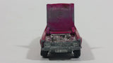 Vintage 1970 Lesney Products Matchbox Superfast Ford Capri Magenta Pink No. 54 Die Cast Toy Car Vehicle with Opening Hood