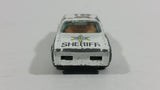 1980s Yatming Dodge Monaco Sheriff Highway Patrol 18 Police Cop White Black Die Cast Toy Car Emergency Rescue Vehicle - Treasure Valley Antiques & Collectibles