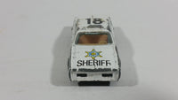 1980s Yatming Dodge Monaco Sheriff Highway Patrol 18 Police Cop White Black Die Cast Toy Car Emergency Rescue Vehicle - Treasure Valley Antiques & Collectibles