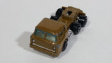 Vintage 1973 Yatming Ford F600 Cabover Brown Semi Truck Tractor Rig Die Cast Toy Car Vehicle - Hong Kong - Treasure Valley Antiques & Collectibles