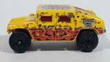 2004 Hot Wheels Scrapheads Humvee General Corp Yellow Die Cast Toy Car Vehicle - Treasure Valley Antiques & Collectibles