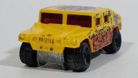 2004 Hot Wheels Scrapheads Humvee General Corp Yellow Die Cast Toy Car Vehicle - Treasure Valley Antiques & Collectibles