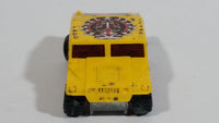 2004 Hot Wheels Scrapheads Humvee General Corp Yellow Die Cast Toy Car Vehicle