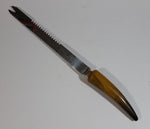 1950s Crown Sheffield Bakelite Horn Stainless Steel Carving Knife - Treasure Valley Antiques & Collectibles