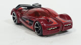 2007 Hot Wheels Track Stars Iridium Dark Red Die Cast Toy Car Vehicle - Treasure Valley Antiques & Collectibles