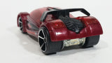 2007 Hot Wheels Track Stars Iridium Dark Red Die Cast Toy Car Vehicle - Treasure Valley Antiques & Collectibles