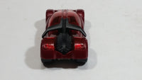 2007 Hot Wheels Track Stars Iridium Dark Red Die Cast Toy Car Vehicle - Treasure Valley Antiques & Collectibles