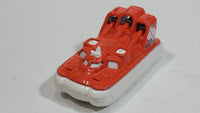 2013 Matchbox Heroic Rescue Amphi Flyer Orange White Die Cast Toy Watercraft Boat Vehicle