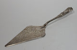 Vintage Etched Silver Plated Zinc Cake Server w/ Decorative Handle