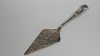 Vintage Etched Silver Plated Zinc Cake Server w/ Decorative Handle