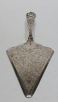 Vintage Etched Silver Plated Zinc Cake Server w/ Decorative Handle