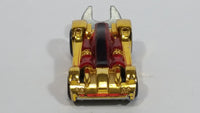 2010 Hot Wheels Tooligan Gold Chrome Red Die Cast Toy Tool Wrench Car Vehicle