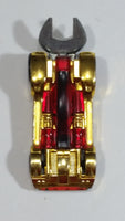 2010 Hot Wheels Tooligan Gold Chrome Red Die Cast Toy Tool Wrench Car Vehicle