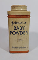 Vintage Johnson's Baby Powder Active Ingredient Talc 9 Ozs. Tin Container Johnson & Johnson Empty