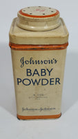 Vintage Johnson's Baby Powder Active Ingredient Talc 9 Ozs. Tin Container Johnson & Johnson Empty