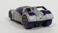 2005 Hot Wheels AcceleRacers Silencerz Iridium Metalflake Silver and Purple Die Cast Toy Car Vehicle - Treasure Valley Antiques & Collectibles