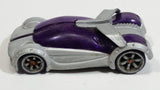 2005 Hot Wheels AcceleRacers Silencerz Iridium Metalflake Silver and Purple Die Cast Toy Car Vehicle - Treasure Valley Antiques & Collectibles