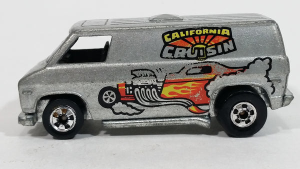 Vintage 1979 Hot Wheels Super Van California Cruisin Metalflake Grey Die Cast Toy Car Vehicle