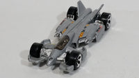 2001 Hot Wheels First Editions Jet Threat 3.0 Grey Die Cast Toy Race Car Vehicle