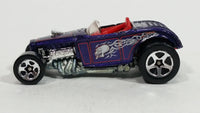 2001 Hot Wheels Skull and Crossbones Deuce Roadster Purple Die Cast Toy Hot Rod Car Vehicle - Treasure Valley Antiques & Collectibles