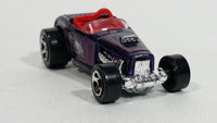 2001 Hot Wheels Skull and Crossbones Deuce Roadster Purple Die Cast Toy Hot Rod Car Vehicle - Treasure Valley Antiques & Collectibles