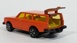 Rare HTF Vintage Corgi Juniors Volvo 245 DL Orange Station Wagon Die Cast Toy Car Vehicle with Opening Rear Hatch Door - Treasure Valley Antiques & Collectibles