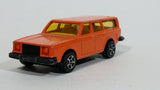 Rare HTF Vintage Corgi Juniors Volvo 245 DL Orange Station Wagon Die Cast Toy Car Vehicle with Opening Rear Hatch Door - Treasure Valley Antiques & Collectibles