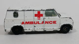 Vintage 1981 Yatming No. 1501 Ambulance Medics Van White Die Cast Toy Car Emergency Rescue Vehicle Universal Studios