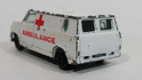 Vintage 1981 Yatming No. 1501 Ambulance Medics Van White Die Cast Toy Car Emergency Rescue Vehicle Universal Studios