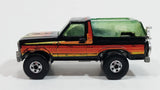 1982 Hot Wheels Ford Bronco Black Die Cast Toy Car SUV Vehicle BW Malaysia - Treasure Valley Antiques & Collectibles