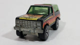 1982 Hot Wheels Ford Bronco Black Die Cast Toy Car SUV Vehicle BW Malaysia - Treasure Valley Antiques & Collectibles