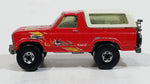 1982 Hot Wheels Ford Bronco Red Die Cast Toy Car SUV Vehicle BW Malaysia - Treasure Valley Antiques & Collectibles