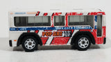 2015 Matchbox City Works City Bus White Plastic Die Cast Toy Car Vehicle - Treasure Valley Antiques & Collectibles