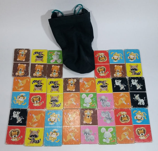 1970s Whitman Animal Dominoes Cardboard 22 cards (30 in the full set) - Treasure Valley Antiques & Collectibles