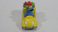 1981, 1983 Playskool The Muppets Sesame Street Blue Cookie Monster Yellow Die Cast Toy Car Vehicle