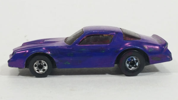 1990 Hot Wheels Chevrolet Camaro Z28 Purple Painted Dark Purple Die Cast Toy Muscle Car Vehicle McDonald's Happy Meal - Treasure Valley Antiques & Collectibles