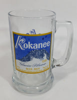 Rare Kokanee Glacier Pilsner Beer Okee Dokee Clear Glass Mug Collectible