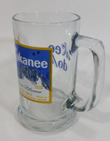 Rare Kokanee Glacier Pilsner Beer Okee Dokee Clear Glass Mug Collectible