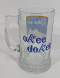 Rare Kokanee Glacier Pilsner Beer Okee Dokee Clear Glass Mug Collectible